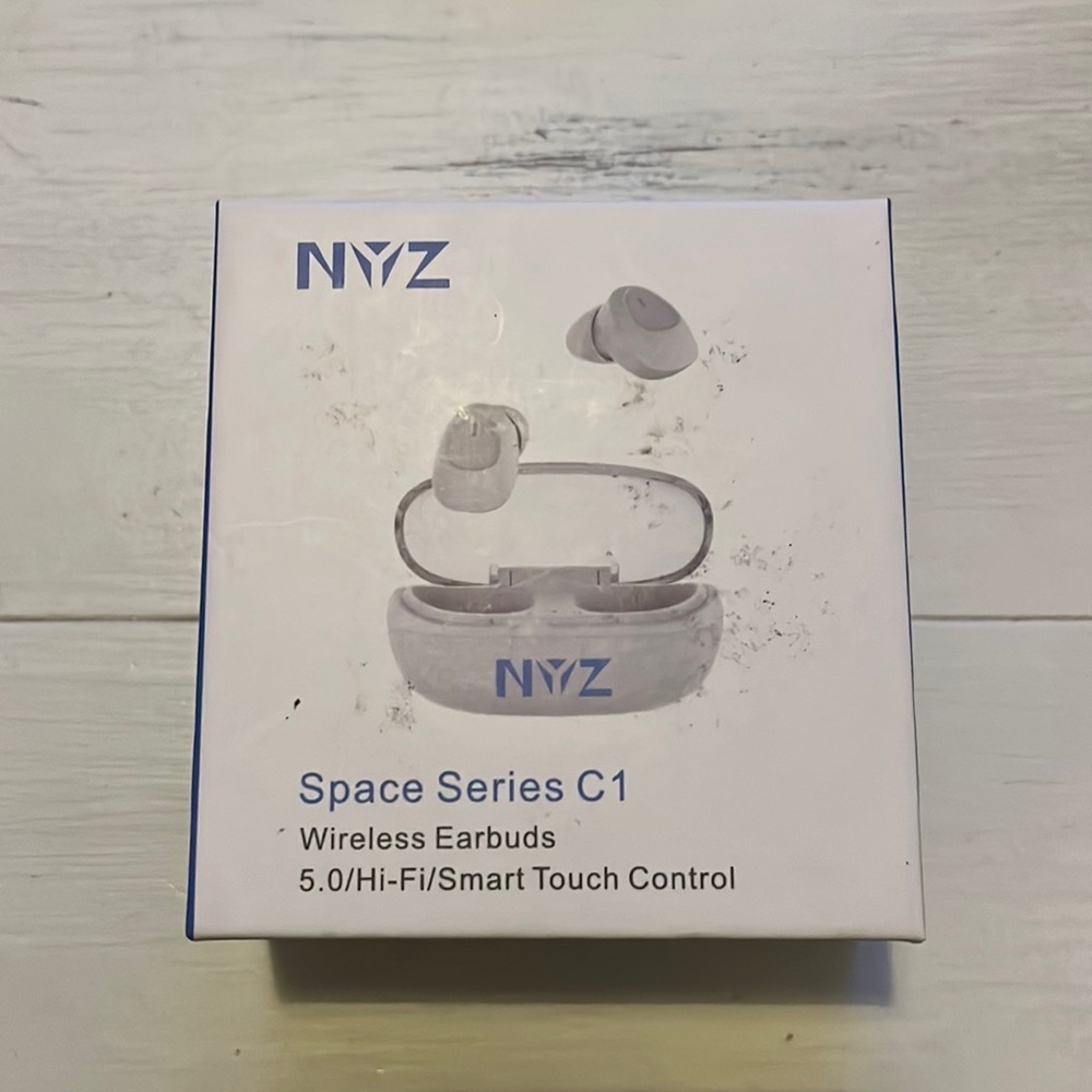 Wireless earbuds.